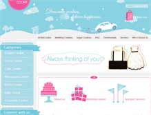 Tablet Screenshot of bridalcookie.com